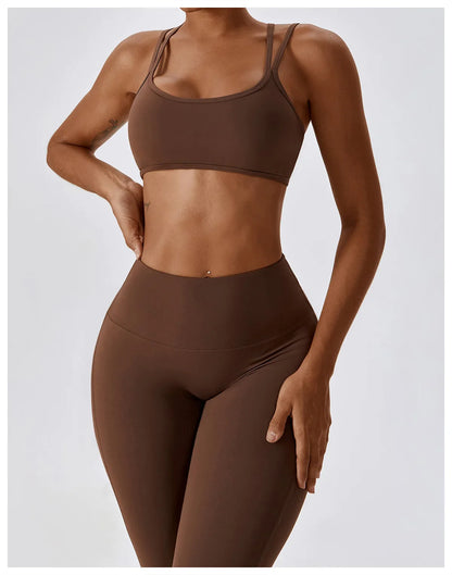 Yoga Clothing Sets Women Athletic Wear High Waist Leggings And Top Two Piece Set Seamless Gym Tracksuit Fitness Workout Outfits