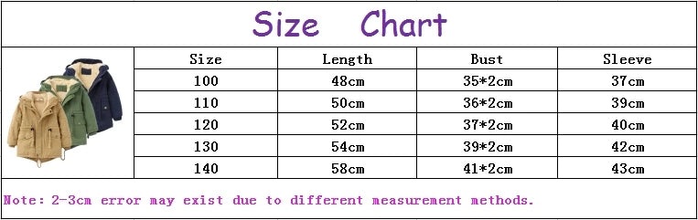 Winter Kids Clothes Plus Velvet Thicken Warm Jacket for Girls Casual Zipper Boys Outerwear Solid Versatile Children's Clothing
