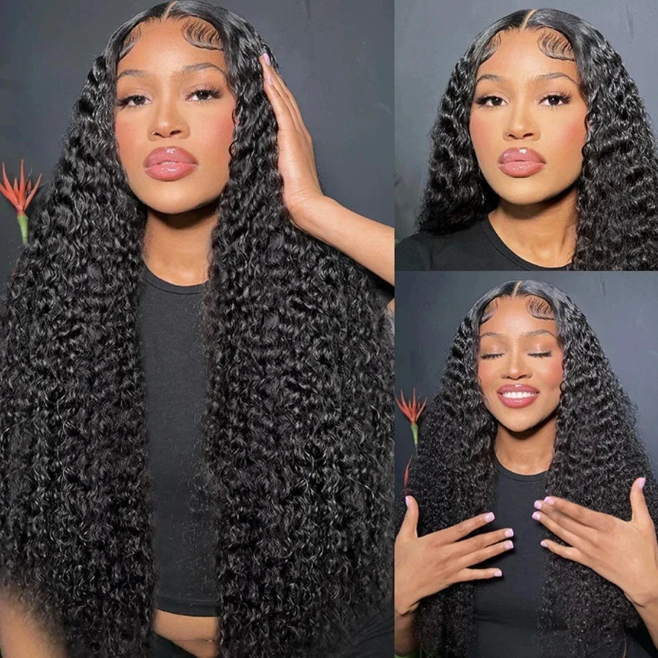 Wear And Go Best Water Wave 13x4 HD Lace Frontal Wig Wet Glueless Deep Water Cheap Wigs On Clearance Sale Human Hair 180% Wig