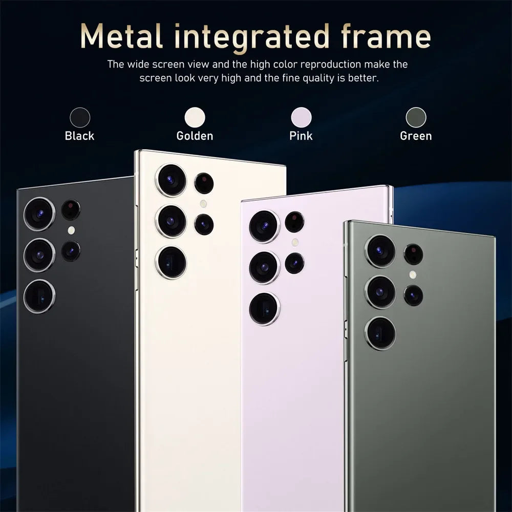 New Android Smartphone 7.3HD 5G Snapdragon 8 Gen 3 Cell phones 7800mAh Mobile Phones Face Unlocked Cell Phone Android