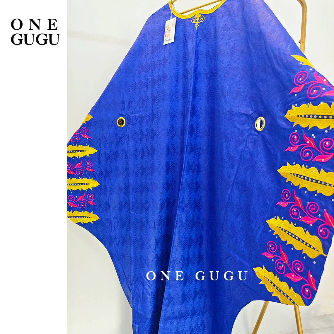 Royal Blue High Quality African Bazin Riche Boubou Dress For Women Nigerian Wedding Party Gown Long Robe Baisn Sewn Dress