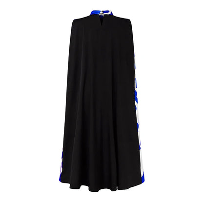 VONDA Women Elegant Printing Maxi Long Dress 2025 Casual Stand Collar Robes Bohemian Bat-wing Sleeve Party Vestidos Oversized