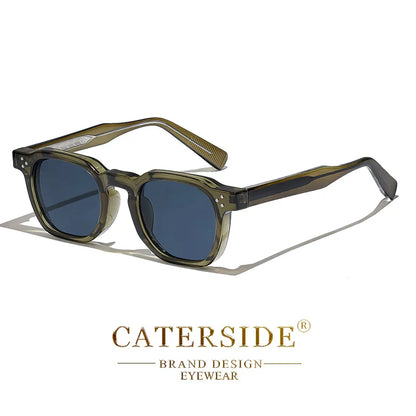 Retro Punk Men Sunglasses Small Frame Square Personalized Design Sun Glasses Women Travel Party Business Festival Gift