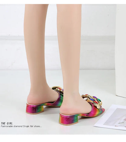 Slippers Women Summer Fashion Women Plus Size 36-42 Shoes for Women Slip on Comfortable Beach Sandals Casual Non-slip Slipper