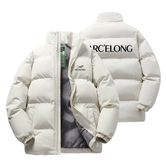 New Printed Winter Thick Sports Men's and Women's Trendy Stand Up Collar Long Sleeved Warm and Comfortable Casual Cotton Jacket