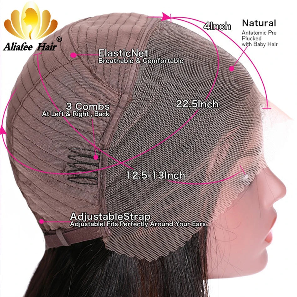 Transparent Full 13X4 Lace Frontal Wig Bob Wave Wig Gray Ash Blonde Highlight Wig Short Bob Human Hair Preplucked Wigs For Women