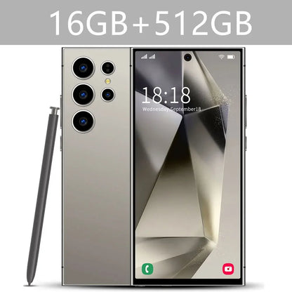 New Android Smartphone 7.3HD 5G Snapdragon 8 Gen 3 Cell phones 7800mAh Mobile Phones Face Unlocked Cell Phone Android