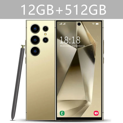 New Android Smartphone 7.3HD 5G Snapdragon 8 Gen 3 Cell phones 7800mAh Mobile Phones Face Unlocked Cell Phone Android