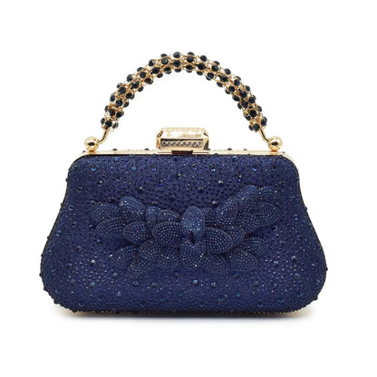 New Arrival Party Shoe and Bag Set for Women Italy Full Diamonds High Heels Luxury Woman Pumps Matching Italian Shoe and Bag Set
