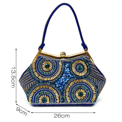 Spot Goods Elegant Streamlined Pointed Toe Women's Shoes Matching Flower Basket Handbag Party Women's Shoes And Bag Set