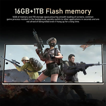 New Android Smartphone 7.3HD 5G Snapdragon 8 Gen 3 Cell phones 7800mAh Mobile Phones Face Unlocked Cell Phone Android