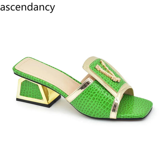 New Ladies Dress Shoes Decorated with Appliques Closed Toe Heels Ladies Shoes and Sandals Luxury Brand Shoes Women Wedding Pumps