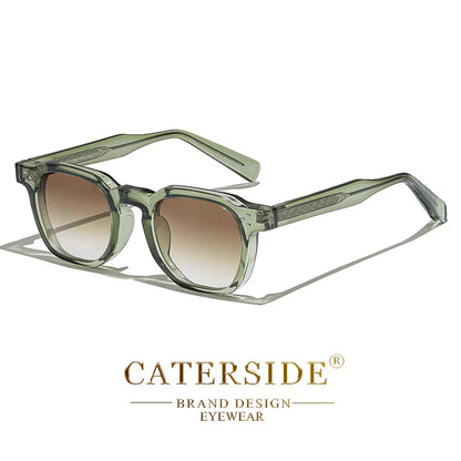 Retro Punk Men Sunglasses Small Frame Square Personalized Design Sun Glasses Women Travel Party Business Festival Gift