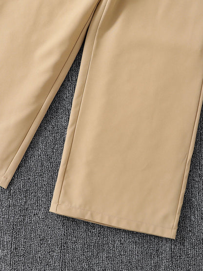 Spring/Summer Fashion girl Autumn/Winter New fashion trend Outdoor Casual Set three-piece - Khaki