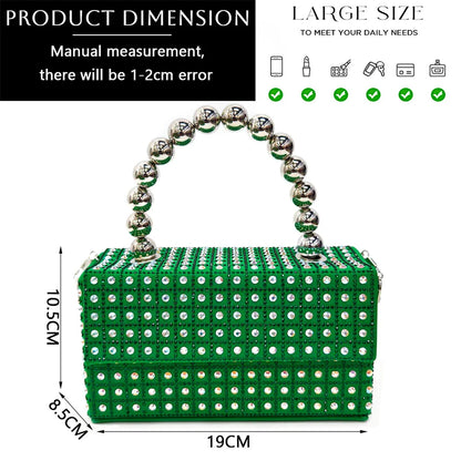 Venus Chan-Nigerian Heel Party for Women Yellow Shoes and Bag Set Rhinestone Handbag Italian Design Wedding INS 2024