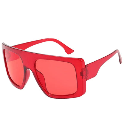 New Large Frame Square Sunglasses Women's Brand Designer Fashion Sun Glasses Women Jelly Color Trend Eyewear UV400 Oculos De Sol