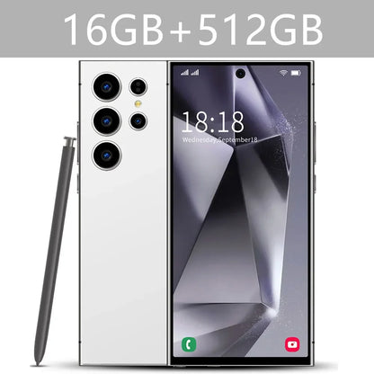 New Android Smartphone 7.3HD 5G Snapdragon 8 Gen 3 Cell phones 7800mAh Mobile Phones Face Unlocked Cell Phone Android