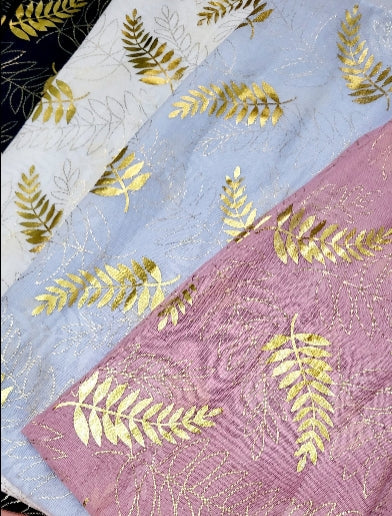 Palm Leaf Shimmer Scarf Pack of 12