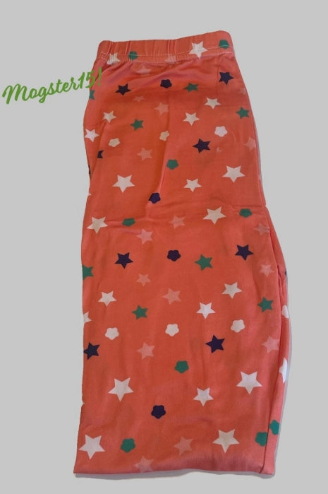 Orange star design leggings