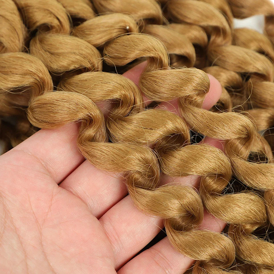 Ombre Jumpy Red Ginger Wand Curls Crochet Hair 1B 27 30 350 613 Purple Grey Colors jamaican twist braiding Hair 20 Strands/Pack