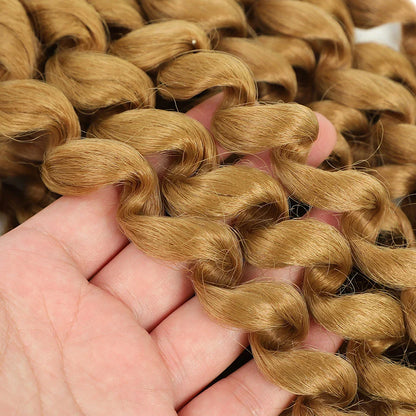 Ombre Jumpy Red Ginger Wand Curls Crochet Hair 1B 27 30 350 613 Purple Grey Colors jamaican twist braiding Hair 20 Strands/Pack