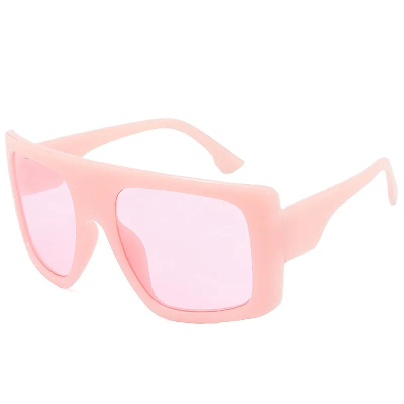 New Large Frame Square Sunglasses Women's Brand Designer Fashion Sun Glasses Women Jelly Color Trend Eyewear UV400 Oculos De Sol