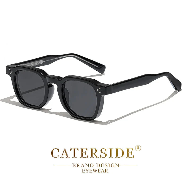 Retro Punk Men Sunglasses Small Frame Square Personalized Design Sun Glasses Women Travel Party Business Festival Gift