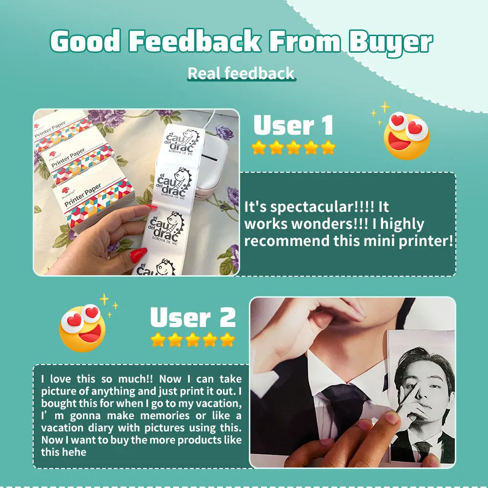 Phomemo T02 Portable Mini Thermal Printer Wirelessly BT 203dpi Photo Label Memo List Printing With USB Cable Imprimante Portable