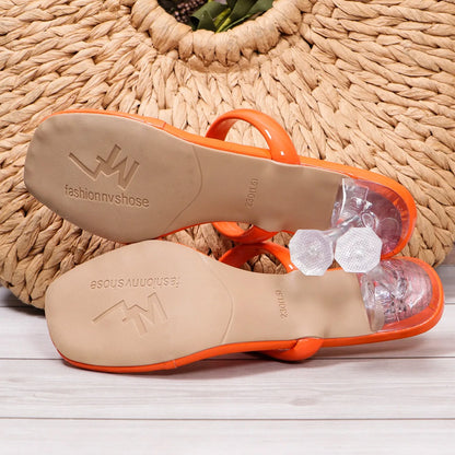 New Women Sandals Narrow Band Ankle Buckle Strap Platform Slippers High Heels Sandals Women Party Shoes Sandalias Mujer Slides
