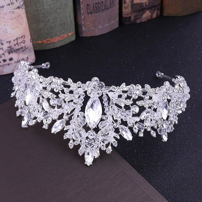 Sparkling Crystal Bridal Jewelry Set – Tiara, Necklace & Earrings for Weddings