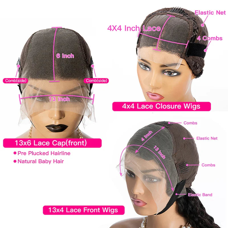 Yaki Straight Wig 360 Lace Frontal HD Human Hair Wigs Full Lace Kinky Straight Wigs Human Hair 13x6 Lace Front Brazilian Wigs
