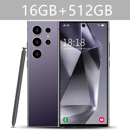 New Android Smartphone 7.3HD 5G Snapdragon 8 Gen 3 Cell phones 7800mAh Mobile Phones Face Unlocked Cell Phone Android