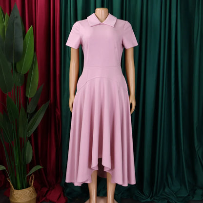 Women's 2025 summer fashion temperament high-waisted banquet skirt elegant evening dress