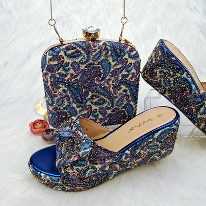 New Arrival Italian Ladies Shoes and Bags Designer Shoes Women Luxury Shoes and Bag for Party In Women
