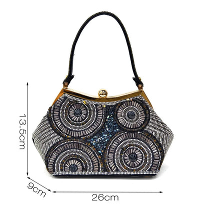 Spot Goods Elegant Streamlined Pointed Toe Women's Shoes Matching Flower Basket Handbag Party Women's Shoes And Bag Set