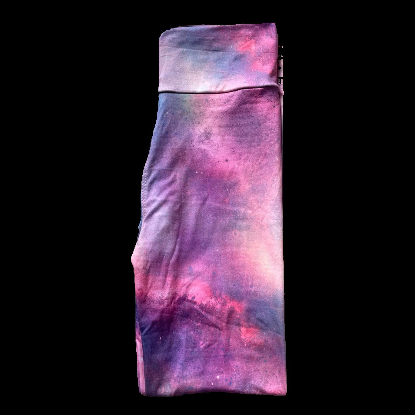 Space design full length stretch leggings
