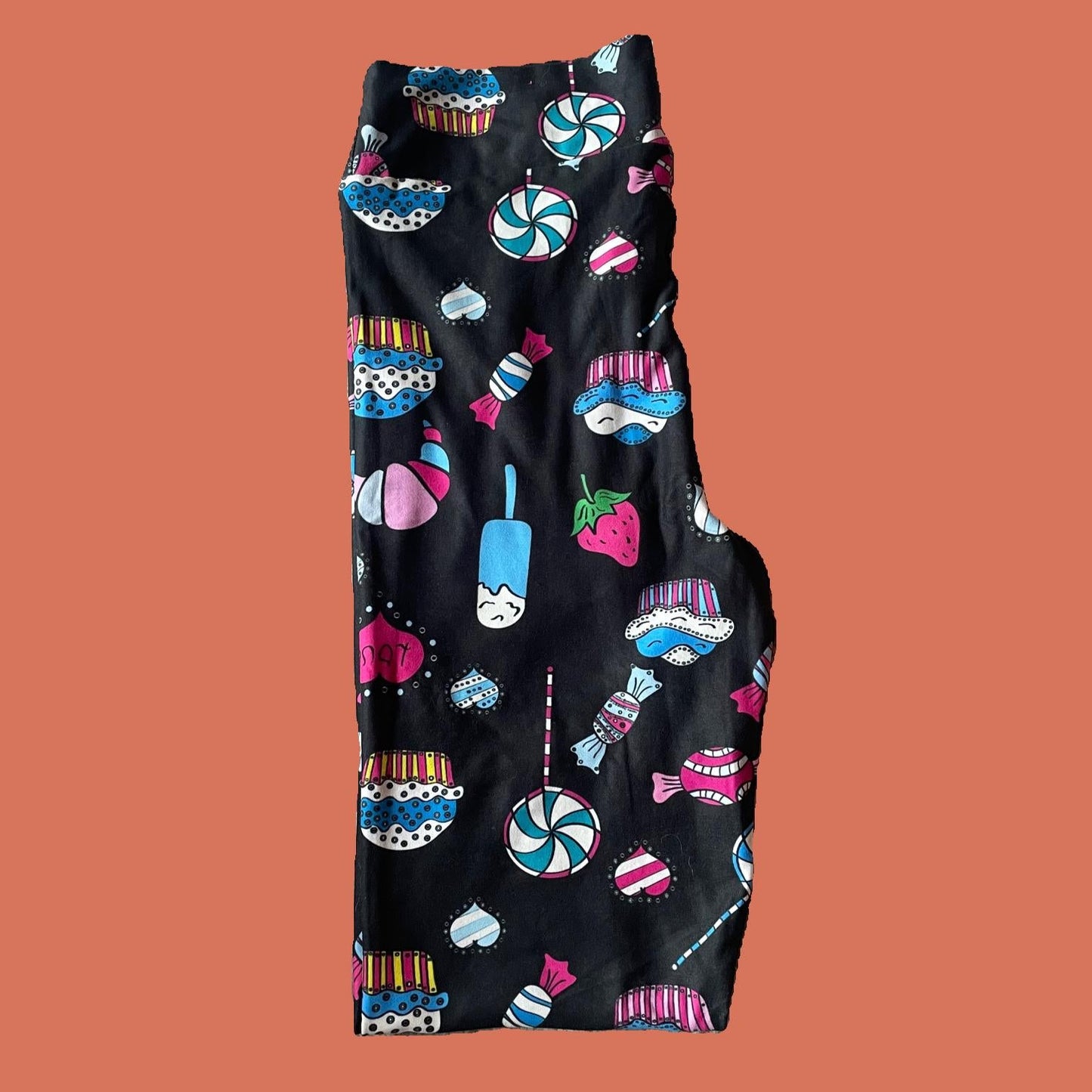 Sweets design full length stretch leggings