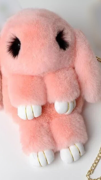 Plush Bunny Backpack Bag