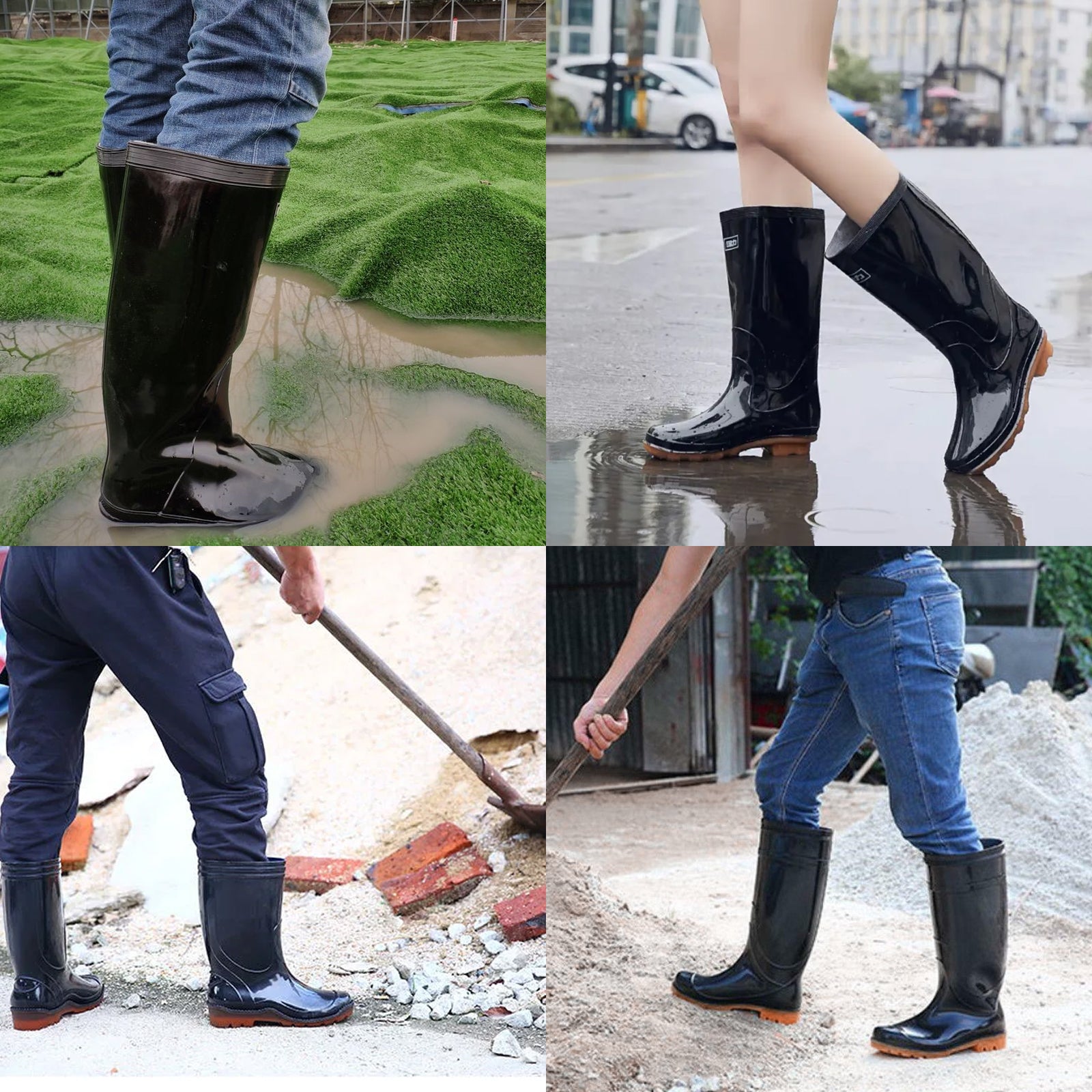 Rain Wellies Waterproof Wellington Boots Sale UK~5188-1
