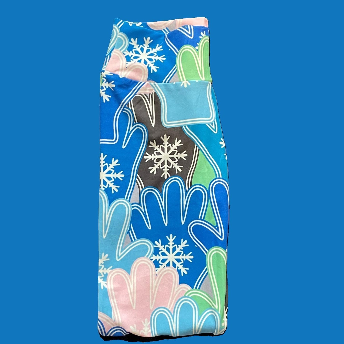 Winter Mittens patterned full length stretch leggings