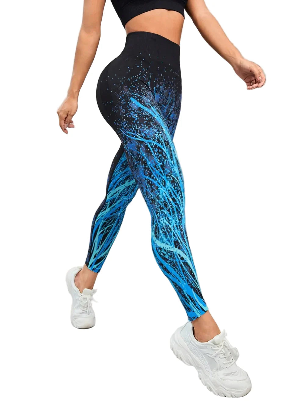 Seamless Printed High Waist Active Leggings