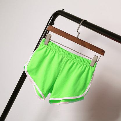 Women's Solid Color Breathable Workout Shorts