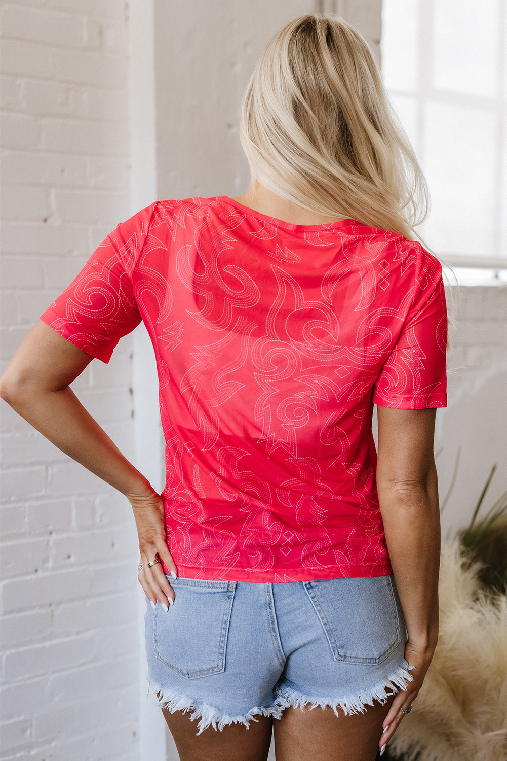 Nori Western Girls Mesh Top-1