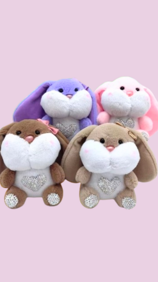 Softie Squad Bunny Rabbit Bag Charm Key Ring