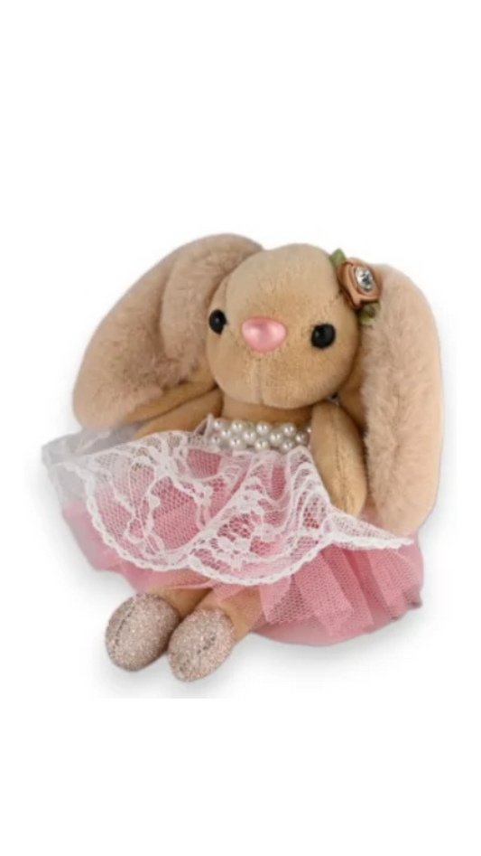 Softie Squad Bunny Rabbit Bag Charm Key Ring