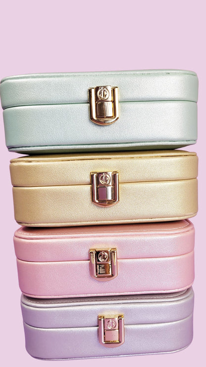 Travel Jewellery Box – Compact Organizer with Mirror