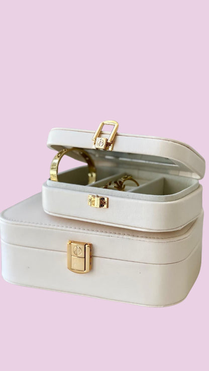 Travel Jewellery Box – Compact Organizer with Mirror
