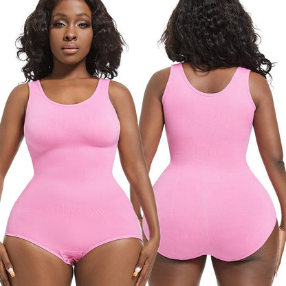 Women's Body Shaping Triangle Jumpsuit With Waist Cinching And Shaping