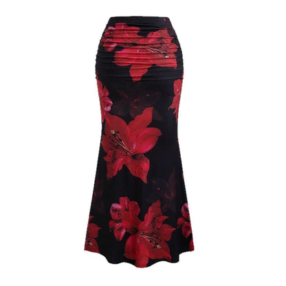 Women’s A-Line Skirt – Casual Leisure Style, Vacation Long Skirt