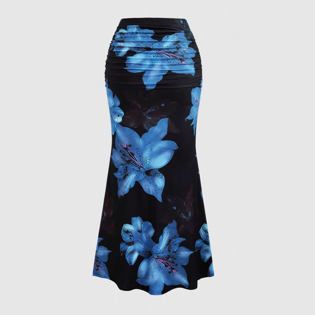 Women’s A-Line Skirt – Casual Leisure Style, Vacation Long Skirt